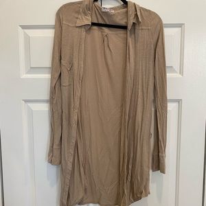 Tan cardigan